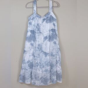 Rails Midi Amaya Dress Gauze‎ Cotton Tiered Size Medium